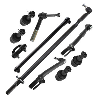 TRQ® - Front Steering Tie Rods and Suspension Kit