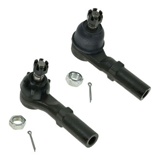 TRQ® - Front Driver and Passenger Side Outer Steering Tie Rod End Kit