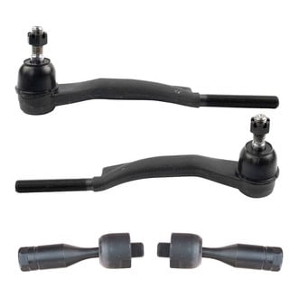 TRQ® - Front Driver and Passenger Side Inner and Outer Steering Tie Rod End Kit