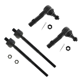 TRQ® - Front Driver and Passenger Side Steering Tie Rod End Kit