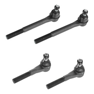 TRQ® - Front Driver and Passenger Side Inner and Outer Steering Tie Rod End Kit