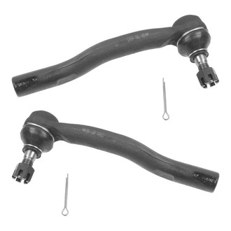 TRQ® - Front Driver and Passenger Side Outer Steering Tie Rod End Kit
