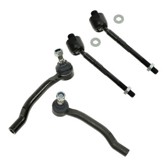 TRQ® - Front Driver and Passenger Side Steering Tie Rod End Kit