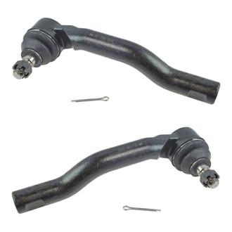TRQ® - Front Driver and Passenger Side Outer Steering Tie Rod End Kit
