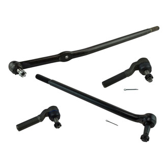 TRQ® - Front Driver and Passenger Side Inner and Outer Steering Tie Rod End Kit