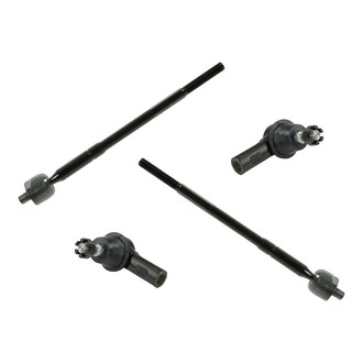 TRQ® - Front Driver and Passenger Side Inner and Outer Steering Tie Rod End Kit