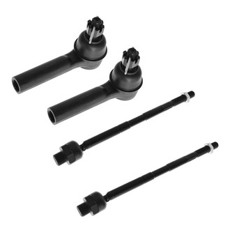 TRQ® - Front Driver and Passenger Side Inner and Outer Steering Tie Rod End Kit