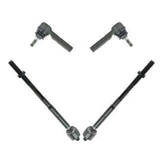 TRQ® - Front Driver and Passenger Side Steering Tie Rod End Kit