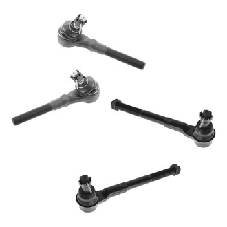 TRQ® - Front Driver and Passenger Side Inner and Outer Steering Tie Rod End Kit