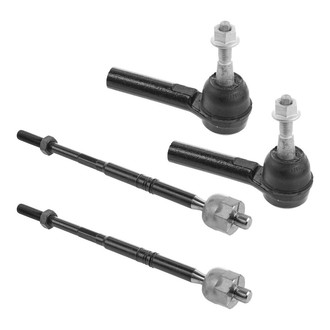 TRQ® - Front Driver and Passenger Side Steering Tie Rod End Kit