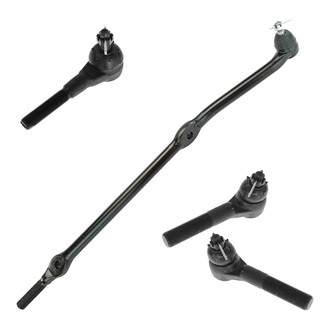 TRQ® - Front Driver and Passenger Side Inner and Outer Steering Tie Rod End Kit