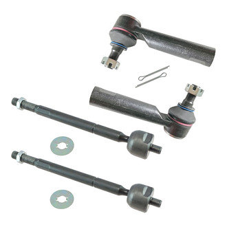 TRQ® - Front Driver and Passenger Side Steering Tie Rod End Kit