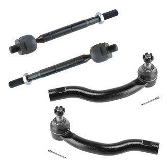 TRQ® - Front Driver and Passenger Side Steering Tie Rod End Kit