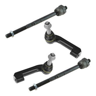 TRQ® - Front Driver and Passenger Side Steering Tie Rod End Kit