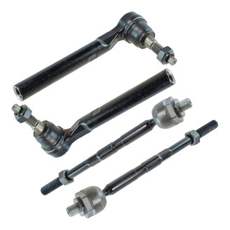 TRQ® - Front Driver and Passenger Side Inner and Outer Steering Tie Rod End Kit