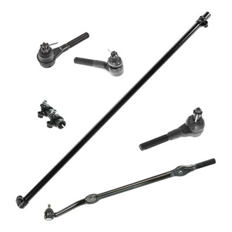 TRQ® - Front Driver and Passenger Side Inner and Outer Steering Tie Rod End Kit