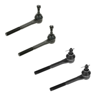 TRQ® - Front Driver and Passenger Side Inner and Outer Steering Tie Rod End Kit