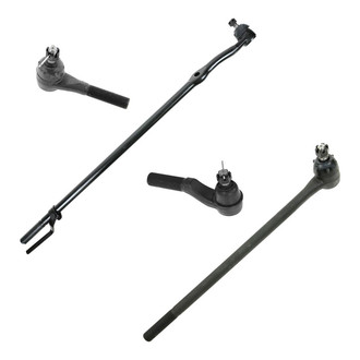 TRQ® - Front Driver and Passenger Side Inner and Outer Steering Tie Rod End Kit