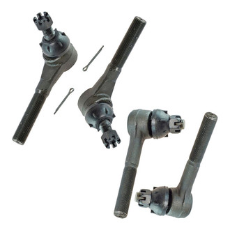 TRQ® - Front Driver and Passenger Side Steering Tie Rod End Kit