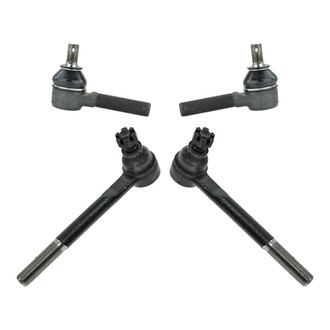 TRQ® - Front Driver and Passenger Side Inner and Outer Steering Tie Rod End Kit