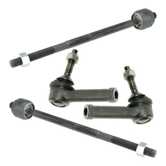 TRQ® - Front Inner and Outer Steering Tie Rod End Kit