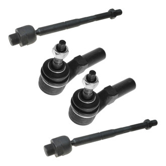 TRQ® - Front Driver and Passenger Side Steering Tie Rod End Kit