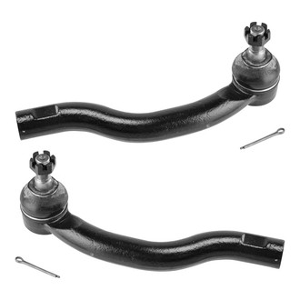 TRQ® - Front Driver and Passenger Side Outer Steering Tie Rod End Kit