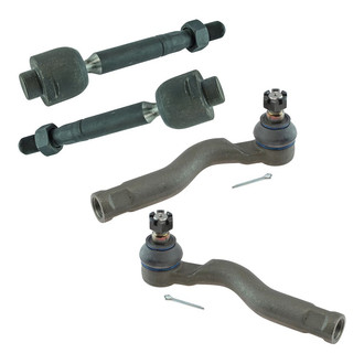 TRQ® - Front Driver and Passenger Side Steering Tie Rod End Kit