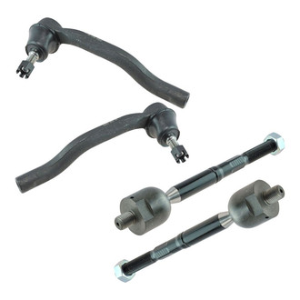 TRQ® - Front Driver and Passenger Side Steering Tie Rod End Kit