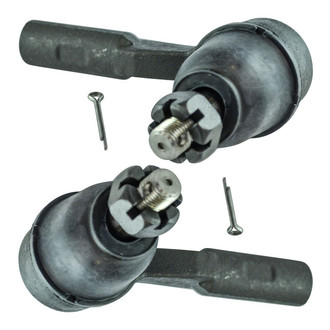 TRQ® - Front Driver and Passenger Side Outer Steering Tie Rod End Kit