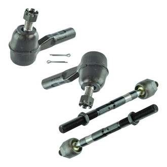 TRQ® - Front Driver and Passenger Side Steering Tie Rod End Kit