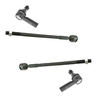 TRQ® - Front Driver and Passenger Side Steering Tie Rod End Kit