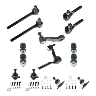 TRQ® - Front Steering Tie Rods and Suspension Kit