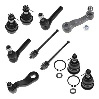 TRQ® - Front Steering Tie Rods and Suspension Kit