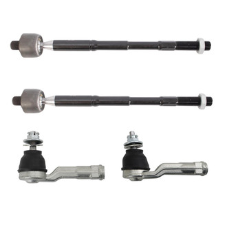 TRQ® - Front Inner and Outer Steering Tie Rod End Kit