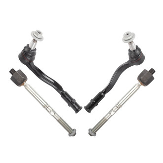 TRQ® - Front Inner and Outer Steering Tie Rod End Kit