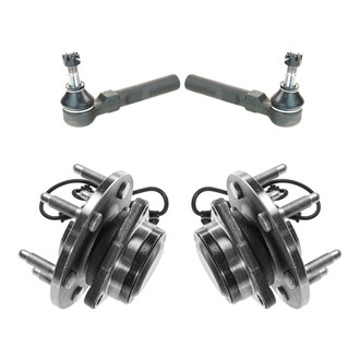 TRQ® - Front Steering Tie Rods and Suspension Kit