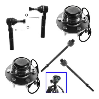 TRQ® - Front Steering Tie Rods and Suspension Kit