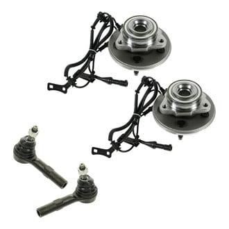 TRQ® - Front Steering Tie Rods and Suspension Kit