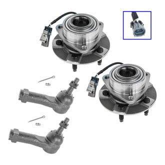 TRQ® - Front Steering Tie Rods and Suspension Kit