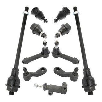 TRQ® - Front Steering Tie Rods and Suspension Kit