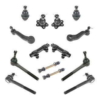 TRQ® - Front Steering Tie Rods and Suspension Kit