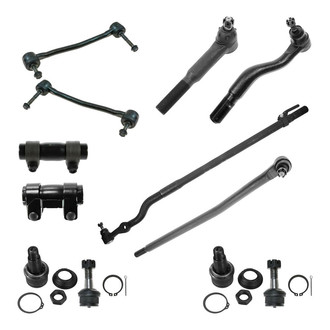 TRQ® - Front Steering Tie Rods and Suspension Kit