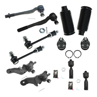 TRQ® - Front Steering Tie Rods and Suspension Kit