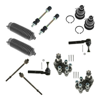 TRQ® - Front Steering Tie Rods and Suspension Kit