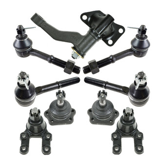 TRQ® - Front Steering Tie Rods and Suspension Kit