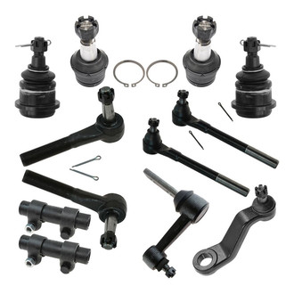TRQ® - Front Steering Tie Rods and Suspension Kit