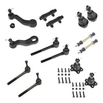 TRQ® - Front Steering Tie Rods and Suspension Kit