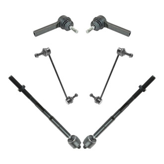 TRQ® - Front Steering Tie Rods and Suspension Kit