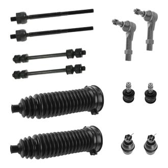 TRQ® - Front Steering Tie Rods and Suspension Kit